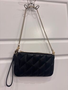 Coach quilted clutch